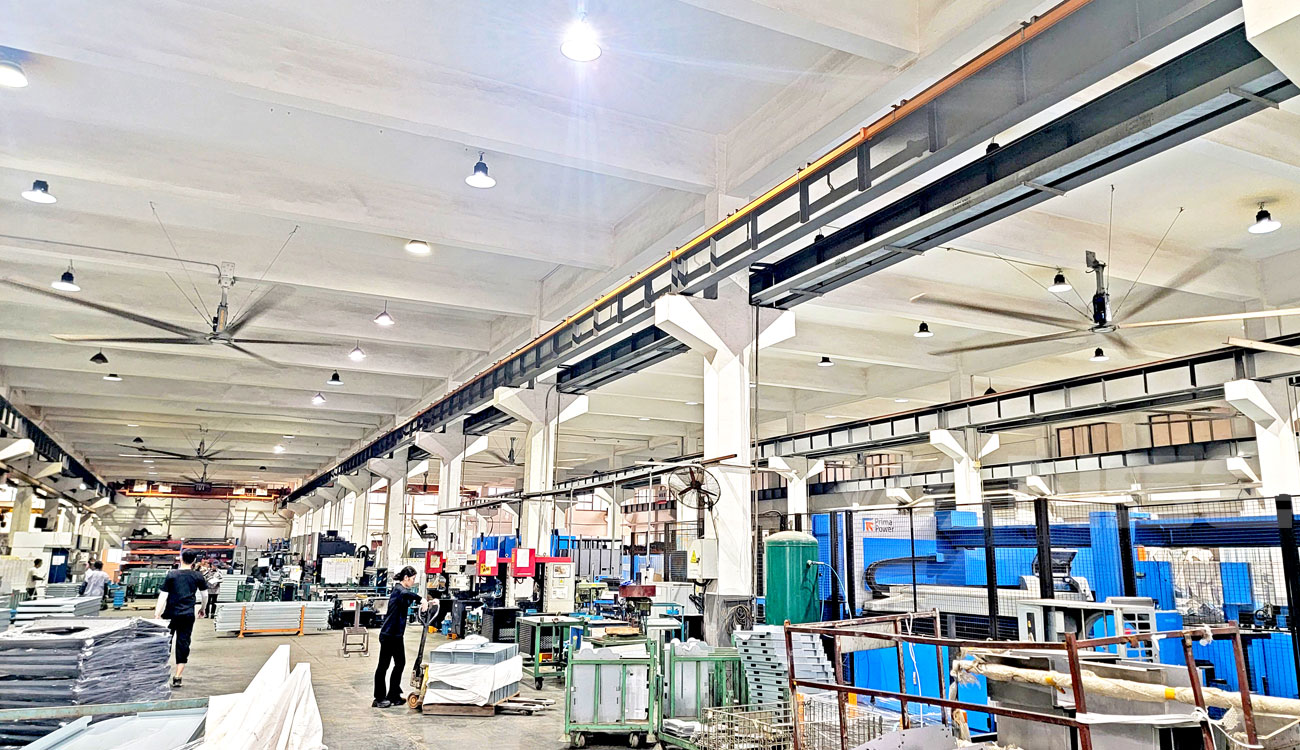 無錫江陰制造車間7.3米大型工業吊扇